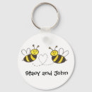Search for bee love keychains Heart