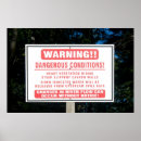 Search for prohibited posters Warning