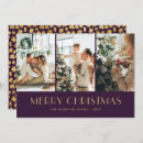 Search for purple and gold christmas cards Modern