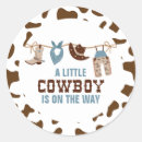 Search for blue cowboy boot stickers Baby shower