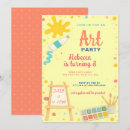 Search for art party invitations Colourful