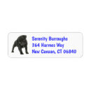 Search for rescue dogs return address labels Puppy