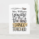 Search for dance teacher thank you cards Appreciation