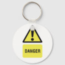 Search for danger sign keychains Warning