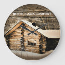 Search for log cabin clocks Rustic