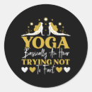 Search for yoga lover stickers Healthy lifestyle