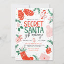 Search for pink seasonal invitations Secret santa