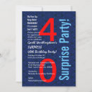 Search for red 40th birthday invitations Surprise party