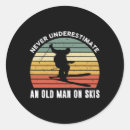 Recherche de ski de fond autocollants Rétro