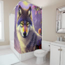 Search for wolves shower curtains Wildlife