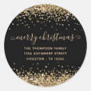 Search for black and gold address stickers Elegant