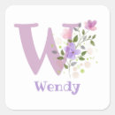 Recherche de nom w autocollants Monogramme