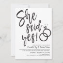 Search for she said yes invitations Minimalist