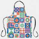 Search for scandinavian pattern aprons Background