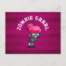 Search for horror girl postcards Zombie