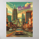 Recherche de vintage nashville posters Skyline de nashville