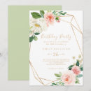Search for rose gold and white birthday invitations Daughter