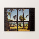 Search for beach scene puzzles Palm trees