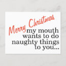 Search for funny husband wife christmas cards Naughty