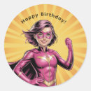 Search for girl superhero stickers Kids birthday party