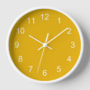Recherche de jaune moutarde horloges Moderne
