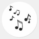 Recherche de notes de musique autocollants Musicien