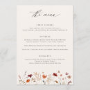 Search for boho wedding menus Wildflower