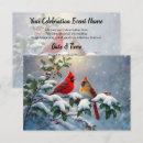 Search for bird christmas invitations Snow