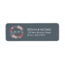 Search for pink grey wedding return address labels Vintage
