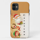Search for cute reindeer iphone cases Santa