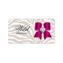 Search for zebra print return address labels Birthday