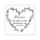 Search for heart shaped rubber stamps Return address