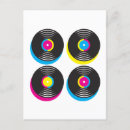 Search for vinyl record postcards 80s