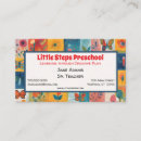 Search for preschool teacher business cards Daycare