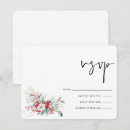 Search for christmas rsvp cards Poinsettia