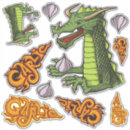Search for flaming dragon stickers Monster