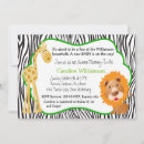 Recherche de zoo baby shower invitations Girafe