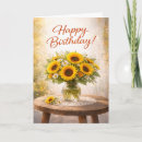 Search for sunflower birthday cards Rustic