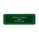 Search for dark green return address labels Beautiful