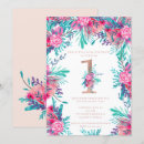 Search for letter birthday invitations Blush pink