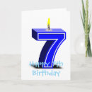 Recherche de 7ème anniversaire cartes Enfants
