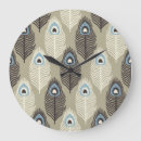 Recherche de plumes de paon horloges Illustration