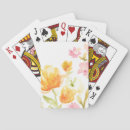 Recherche de watercolor playing cards Florals