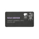 Search for couples shower return address labels Chalkboard