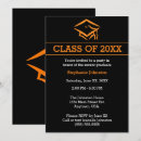 Search for mortarboard invitations Black