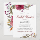 Search for watercolor burgundy floral invitations Calligraphy script