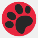 Search for red dog paw stickers Cat