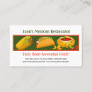 Recherche de restaurant mexicain cartes visite Mexicaine