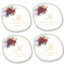 Search for burgundy wedding stickers Gold