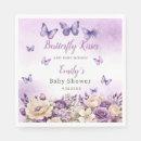 Search for floral baby shower napkins Purple